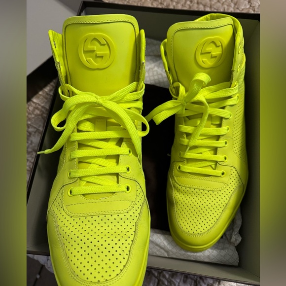 Authentic Gucci lime, green sneaker, limited edition size US 12 - Picture 4 of 6